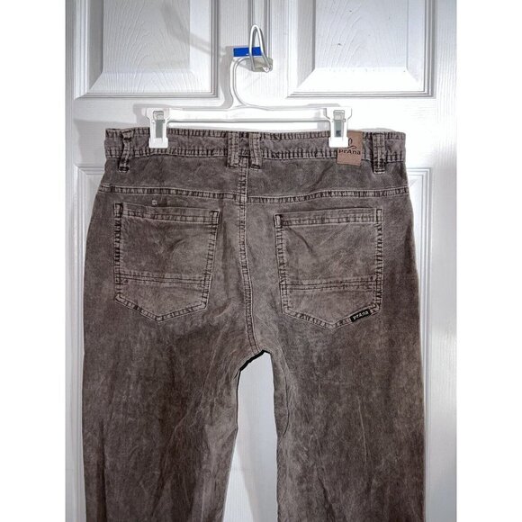 PRANA Men Slim Fit Corduroy Pants Straight Stretch Cotton 36 x 32 (Tag 33x32) - Picture 7 of 11